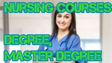 Education Degree Master Degree Nursing Courses Youtube