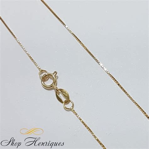 Corrente Em Ouro K Veneziana Cm Shop Henriques Joias