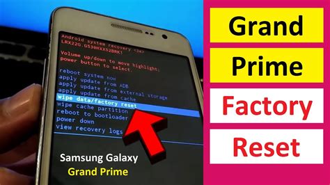 Samsung Galaxy Grand Prime Factory Reset Grand Prime Reset Kaise Kare