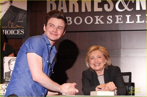 Chris Colfer Surprises Hillary Rodham Clinton At Her Book Signing ...