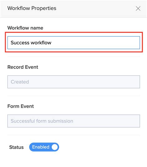 Set Form Workflow Properties Zoho Creator Help