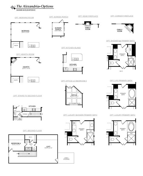 Alexandria Floor Plan Build On Your Lot Eastwood Homes