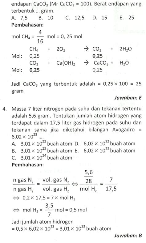 Contoh Soal Stoikiometri Satu Trik