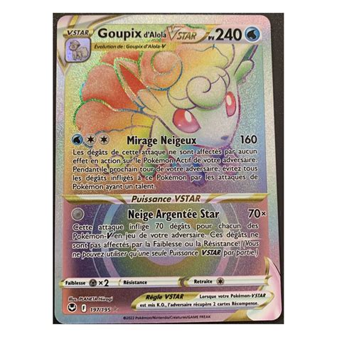 Goupix D Alola Vstar Secret Rare Epee Et Bouclier