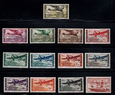 French Equatorial Africa AEF Scott C23A C23M MH 1943 Vichy Airmail