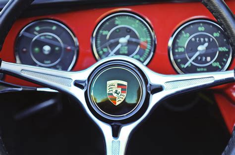 Porsche C Steering Wheel Emblem -1227c Photograph by Jill Reger | Pixels