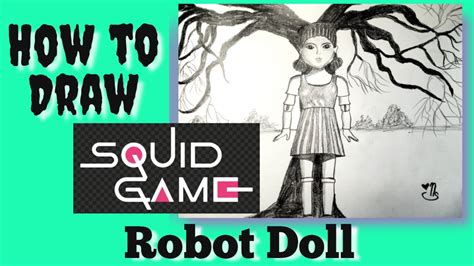 How To Draw Squid Game Doll With Pencil Youtube