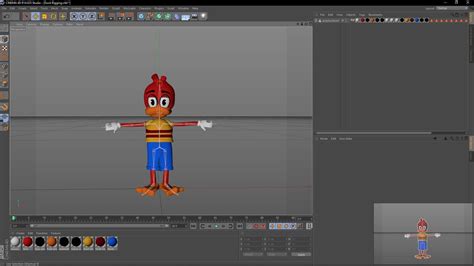 3D Model ToonTown Duck Model Rigged VR AR Low Poly CGTrader