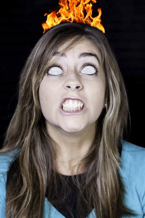 Crazy Woman Paranoid Stock Photo Image Of Assistance 80832732