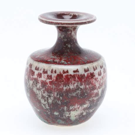 Stig Lindberg Vase Miniature Glazed Stoneware Gustavsberg