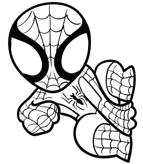 spiderman coloring pages for kids to print and color on the page is an ...