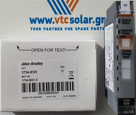 Ie V Allen Bradley Channel Analog Voltage Input Module Vtc Solar