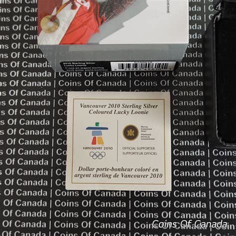 2010 Canada Silver Dollar Coin Lucky Loonie Vancouver Olympics