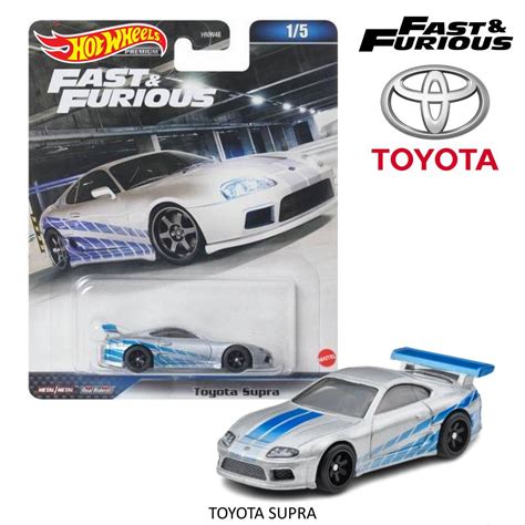 โมเดลรถเหลก Hot wheels PREMIUM FAST FURIOUS รน TOYOTA SUPRA ลอยาง ลขสทธแท