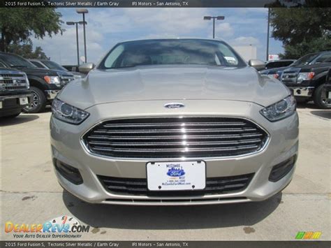 2015 Ford Fusion S Tectonic Silver Metallic Earth Gray Photo 4