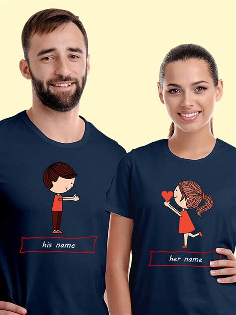 Custom Couple T Shirts Buy Matching Tshirts For Men And Women