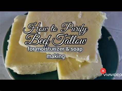 How To Purify Beef Tallow For Moisturizer Soap YouTube