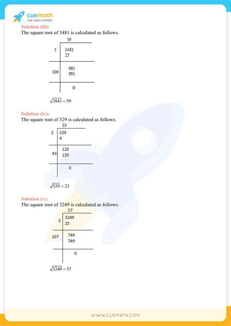 Ncert Solutions Class 8 Maths Chapter 6 Squares And Square Roots