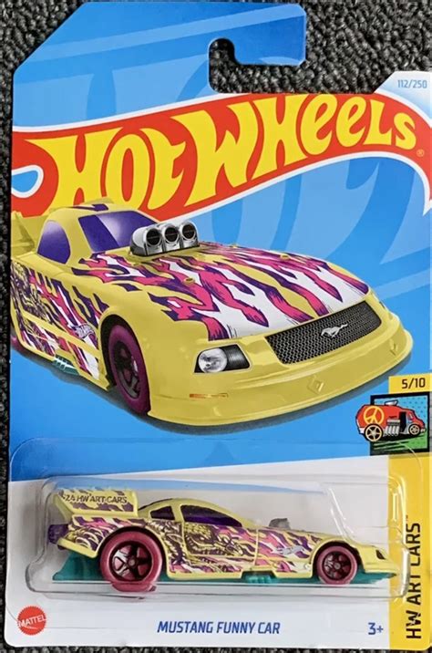 Hot Wheels Mustang Funny Car Mainline Hw Art Cars