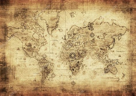 Ancient Map Of The World — Stock Photo © Javarman 9493150