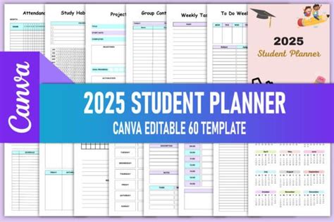 Student Planner Canva Kdp Interior Designs Graphics