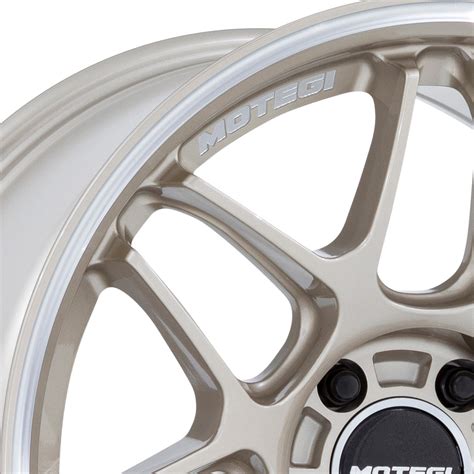 MOTEGI RACING MR158 TSUBAKI Wheels Motorsport Gold With Machined Lip