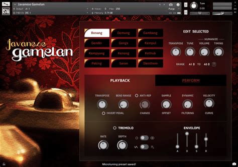 Javanese Gamelan tuned percussion ensemble for Kontakt now available