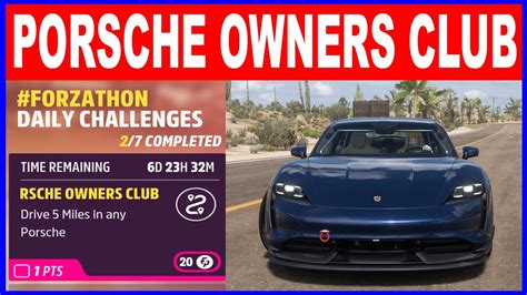 Forza Horizon 5 Porsche Owners Club Forzathon Daily Challenges Drive 5