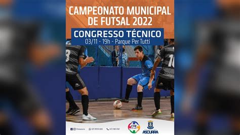 Campeonato Municipal de Futsal de Ascurra está as inscrições