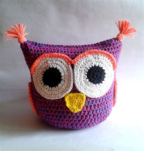 Lechuza Crochet Owl Pillow Crochet Owl Pillows Crochet Owl