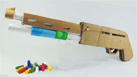 How To Make Shotgun That Shoots Bullets From Cardboard Cardboard Gun