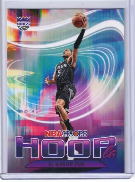 De Aaron Fox Panini Nba Hoops Hoopla Insert Sacramento