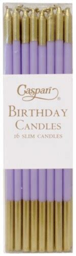 Caspari Birthday Slims Candles - Laven, 16 ct - QFC