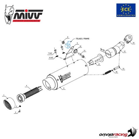 Mivv Exhaust Slip On Gppro Approved Carbon Kawasaki Ninja Z