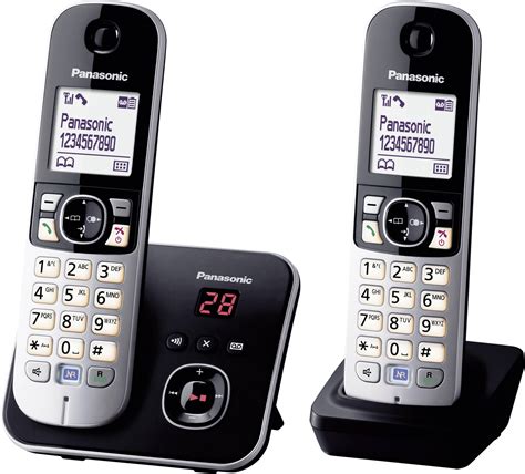 Panasonic KX TG6822 Duo DECT GAP Cordless Analogue Answerphone Hands