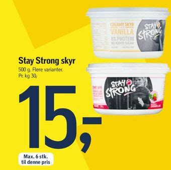 Stay Strong Skyr Vanilje Tilbud Hos F Tex