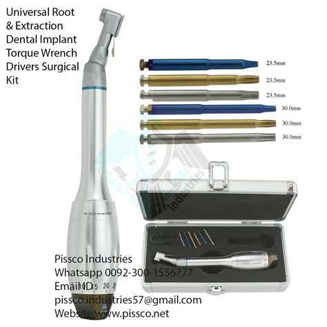 Universal Root Extraction Dental Implant Torque Wrench Drivers