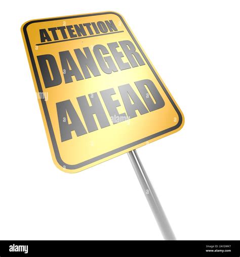 Danger ahead hi-res stock photography and images - Alamy