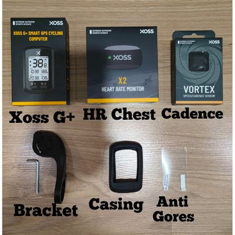 Jual PAKET XOSS G XOSS CHEST SENSOR HEART RATE CADENCE NEW VORTEX CASE