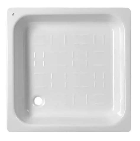 Поддон душевой 70х70 квадратный стальной BLB эмалированный белый (ID ...