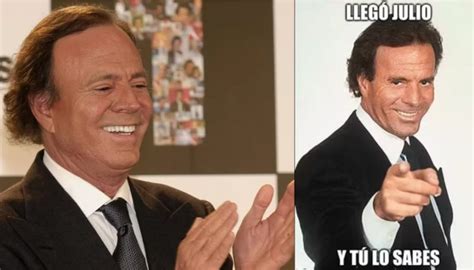 Julio Iglesias se pronunció sobre los memes virales que hacen con su imagen