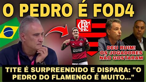 CLIMA PESADO ENTRE JOGADORES E DIRETORIA DO FLAMENGO PEDRO SURPREENDE