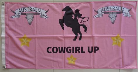 Cowgirl Up Rodeo Flag Custom Flag Australia