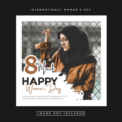 Premium Vector International Womens Day Social Media Post Template