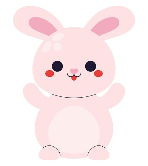 Free Vector Cute Bunny Design