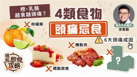 飲食攻略｜橙、乳酪越食越頭痛？ 醫生拆解4類食物頭痛忌食 晴報 健康 飲食與運動 D230210