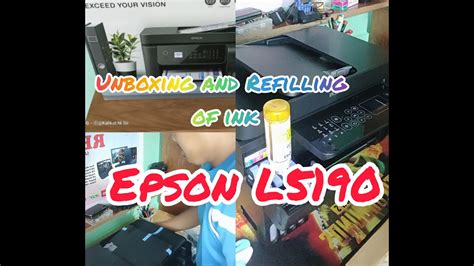 UNBOXING And REFILLING OF INK EPSON L5190 YouTube