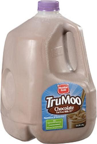 TruMoo Fat Free Chocolate Milk 1 Gal Nutrition Information Innit