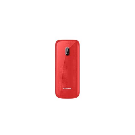 Téléphone Portable Evertek E17 Double SIM Rouge Noir