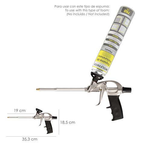 Distribuidor Pistola Espuma Poliuretano Con Adaptador Ptfe